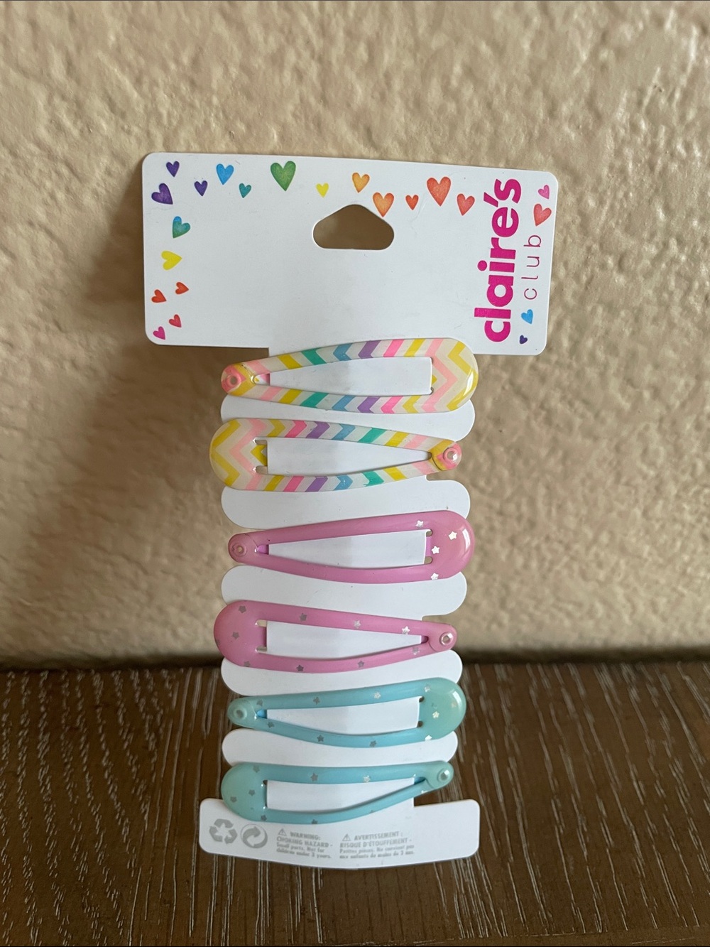 💖 Pick three $15 - Claire’s Pastel Snap Clip Set -